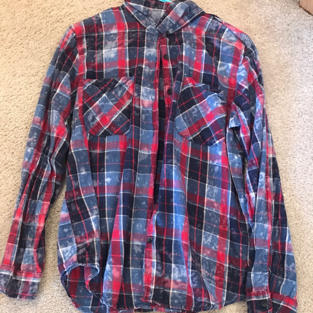 Plaid button down